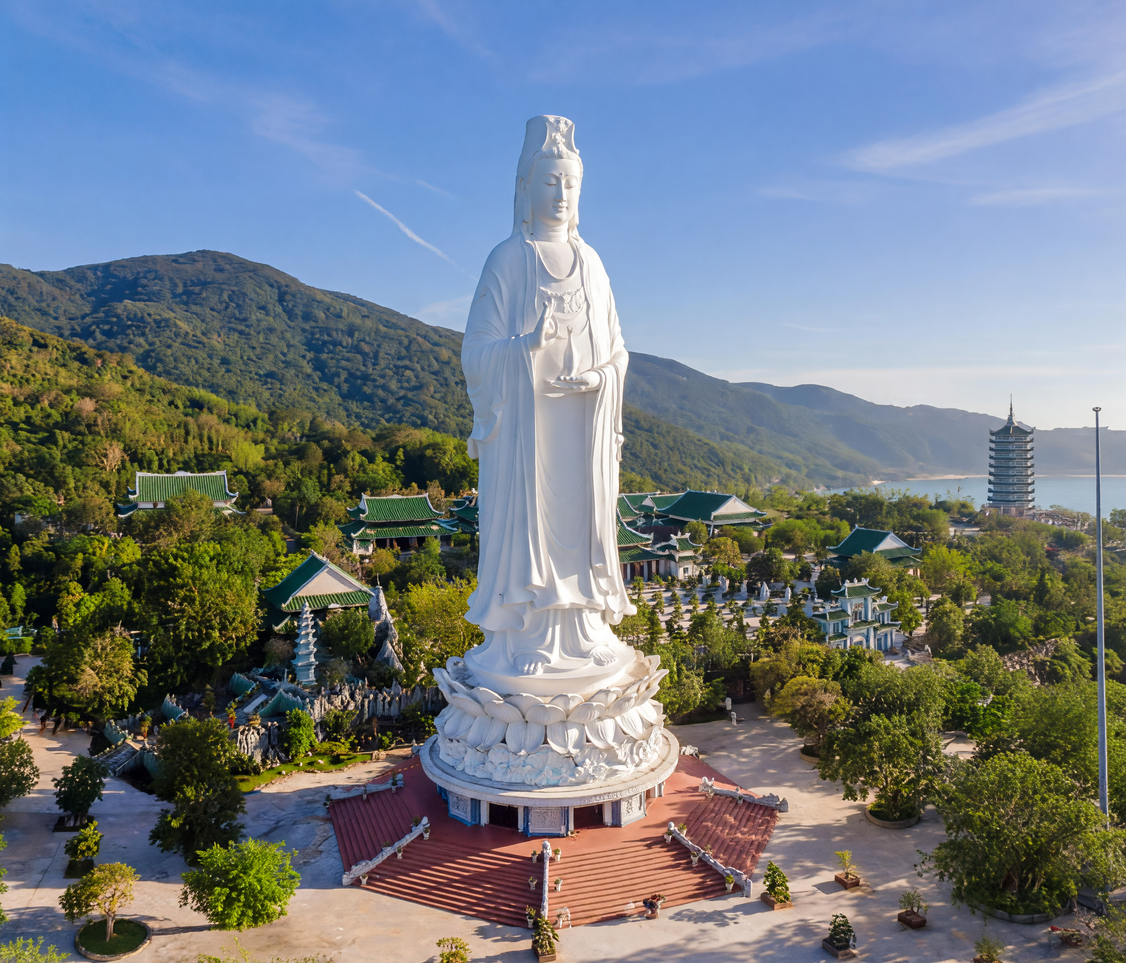 Lady Buddha statue at Linh Ung Pagoda on Son Tra Peninsula Da Nang
